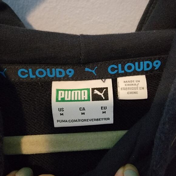 Puma Cloud9 Hoodie Size M Esports Monochrome Men's - Picture 7 of 7